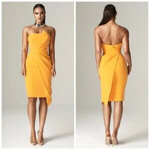 NEW Alieva Eliana Orange Dress